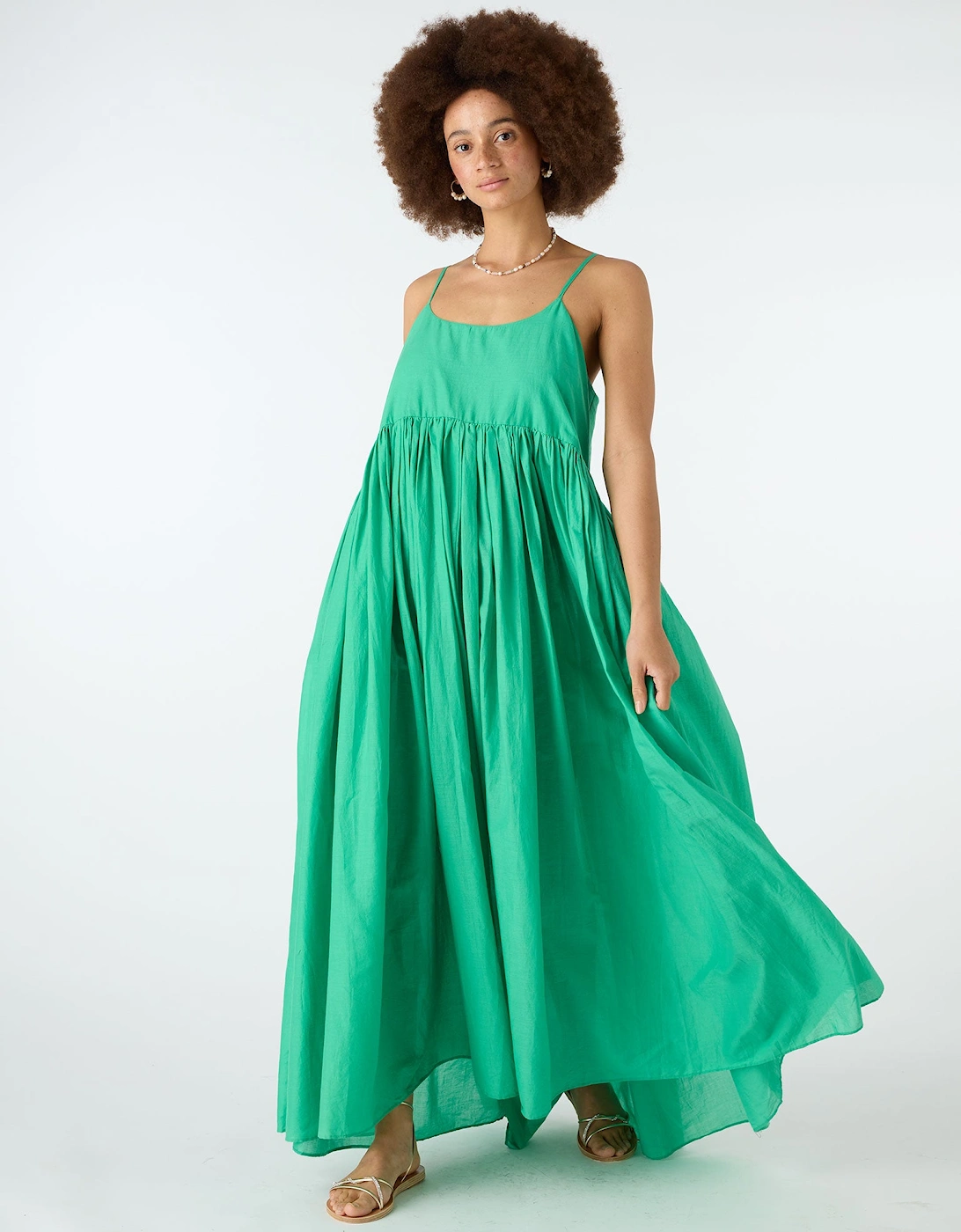 Thora Maxi Dress in Green, 7 of 6