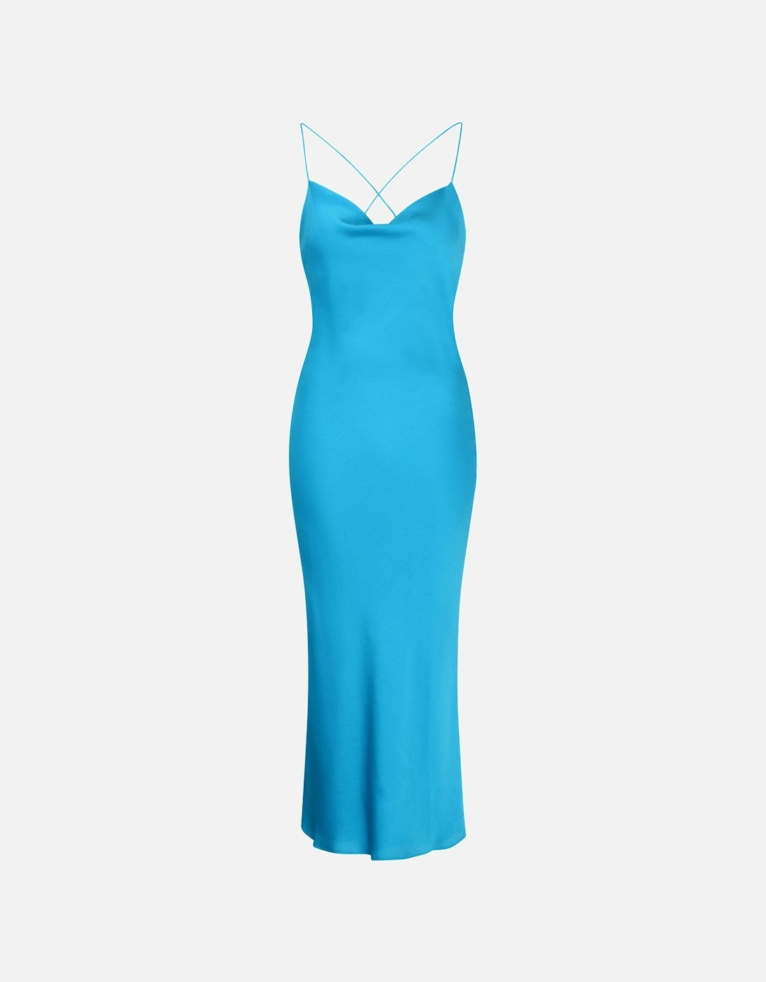 Riviera Midi Dress in Blue