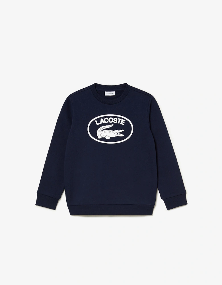 Boys Contrast Branded Colourblock Sweatshirt