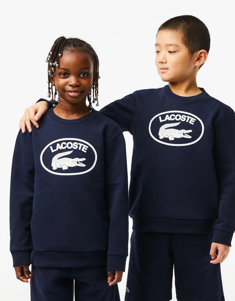 Boys Contrast Branded Colourblock Sweatshirt