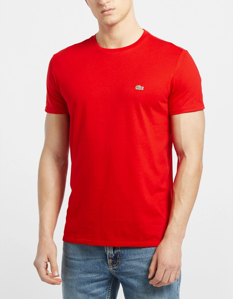 Mens Crew Neck Pima Cotton Jersey T-Shirt