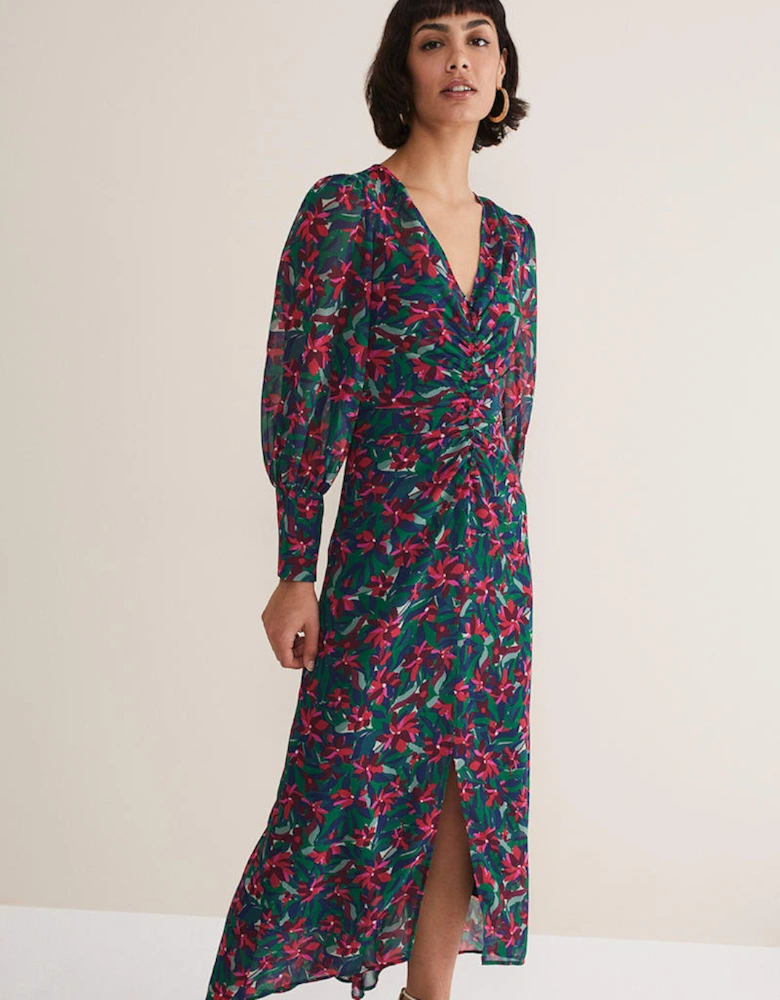 Hyacinth Floral Midi Dress