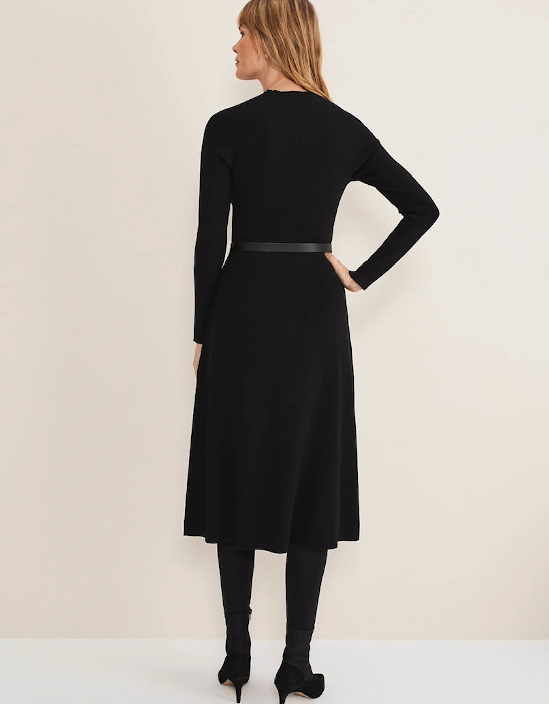 Reese Ribbed Maxi Belted Knit Dress