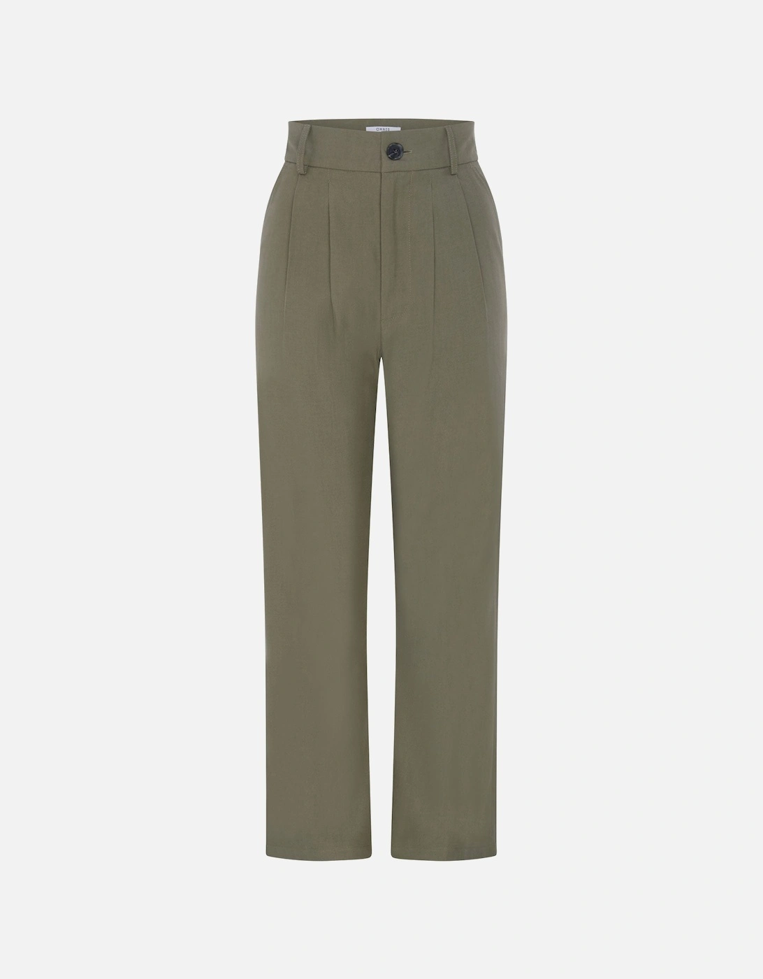 Cinnamon Relaxed Trousers in Mole Green Cotton/Tencel