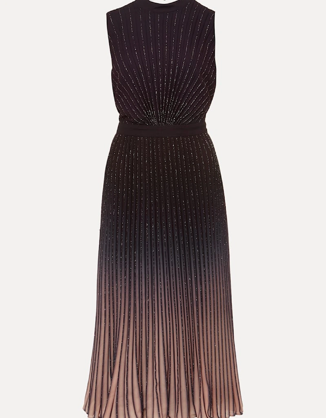 Estella Dark Purple Ombre Midaxi Dress