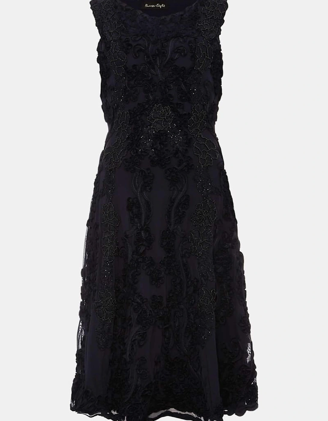 Penelope Tapework Lace Fit and Flare Dress