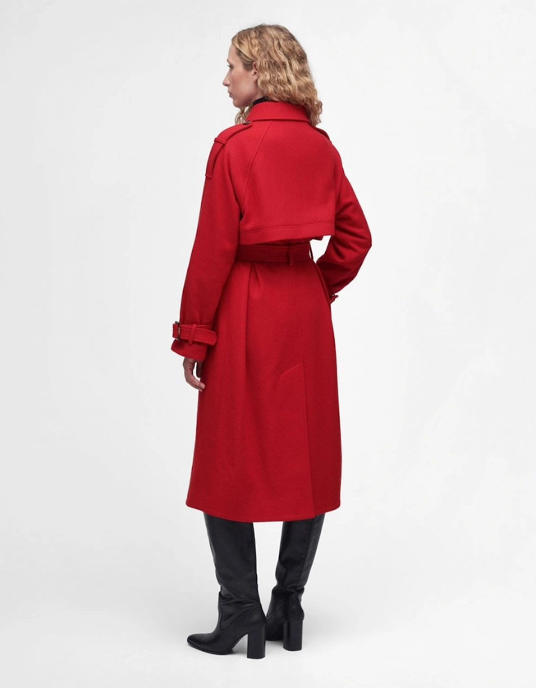 Alberta Womens Wool Trench Coat