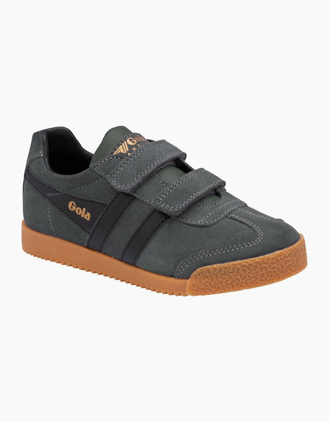 Gola Boys Grey 'S Harrier Riptape Trainers  13/13 Years Size 13 Kids