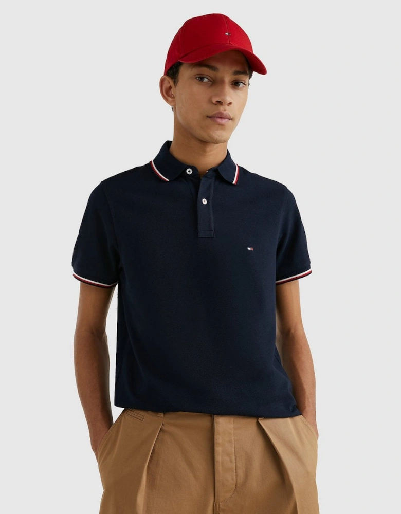 Slim Mens Tipped Polo