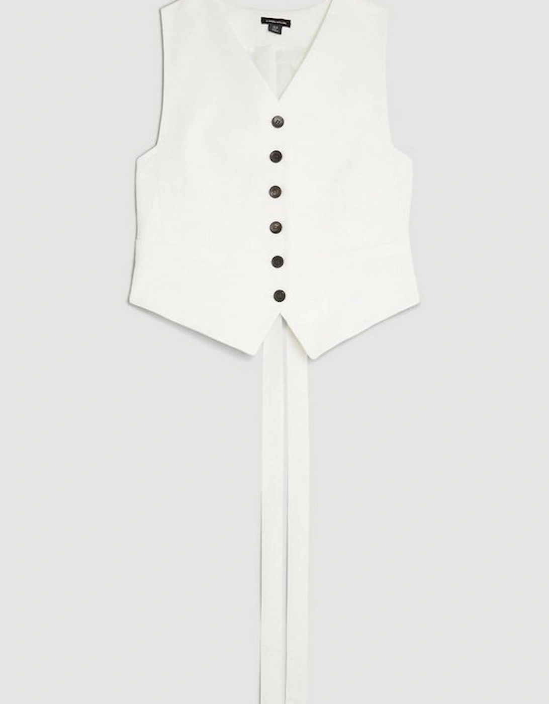 The Founder Tailored Compact Stretch Tie Detail Waistcoat
