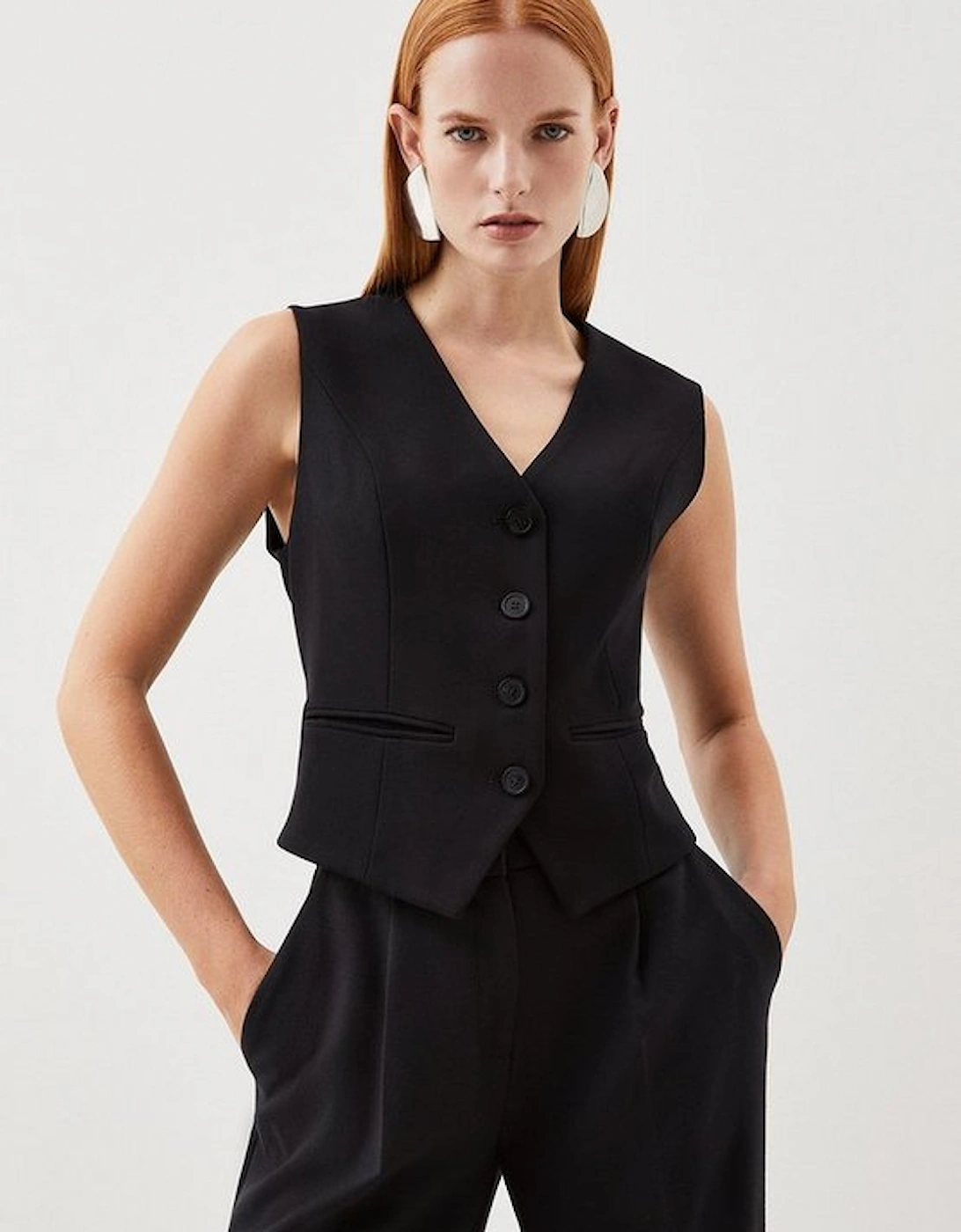 Tailored Essential Button Through Waistcoat, 5 of 4