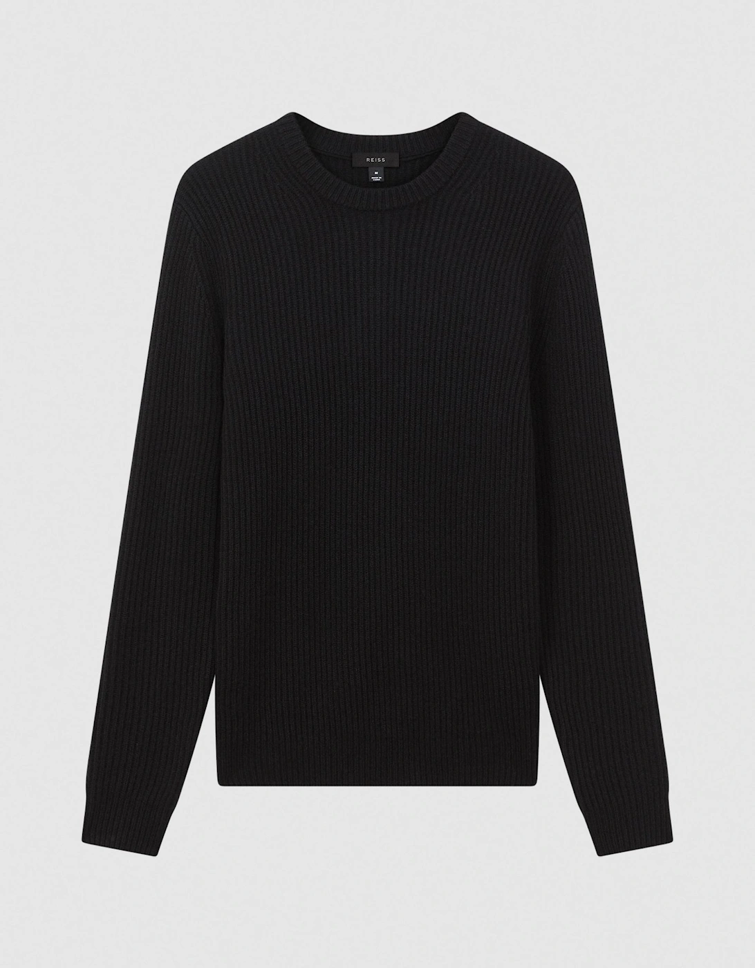 Cashmere Ribbed Crew Neck Jumper, 2 of 1
