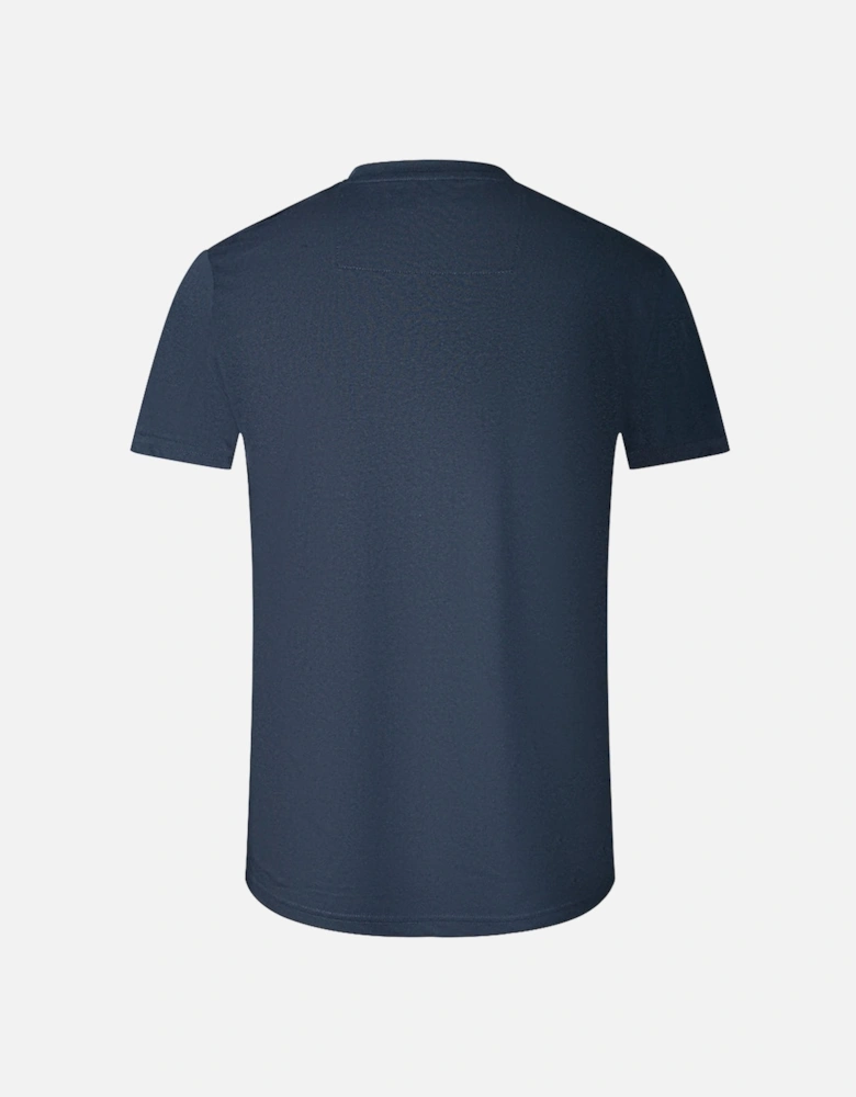 Cavalli Class Leopard Print Silhouette Navy T-Shirt