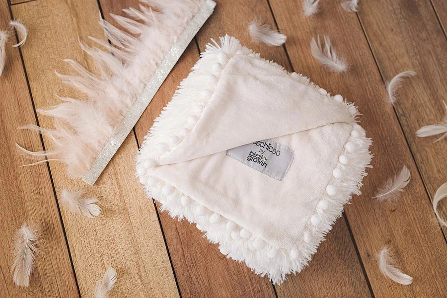 Fluffy Baby Blanket - Porcelain Cream - Koochicoo™?