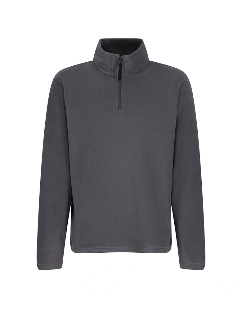 Mens Micro Zip Neck Fleece Top