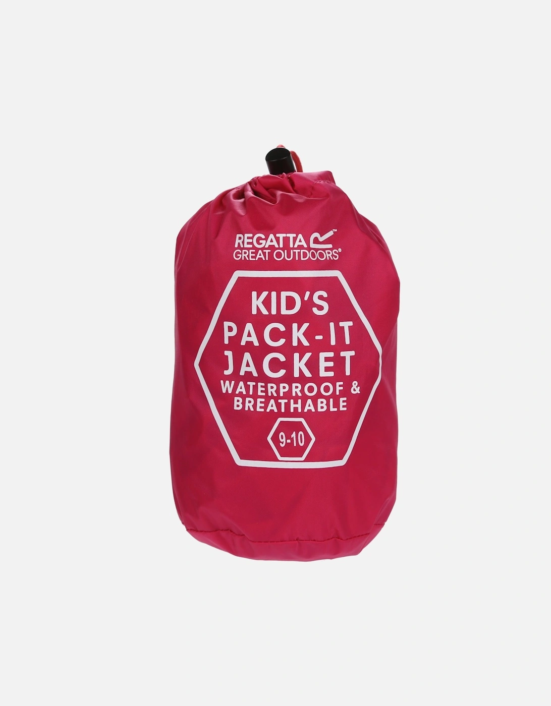 Regatta Boys Grenoble Green Great Outdoors Childrens/ Pack It Jacket Iii Waterproof Packaway Black  Size 2 Years Kids