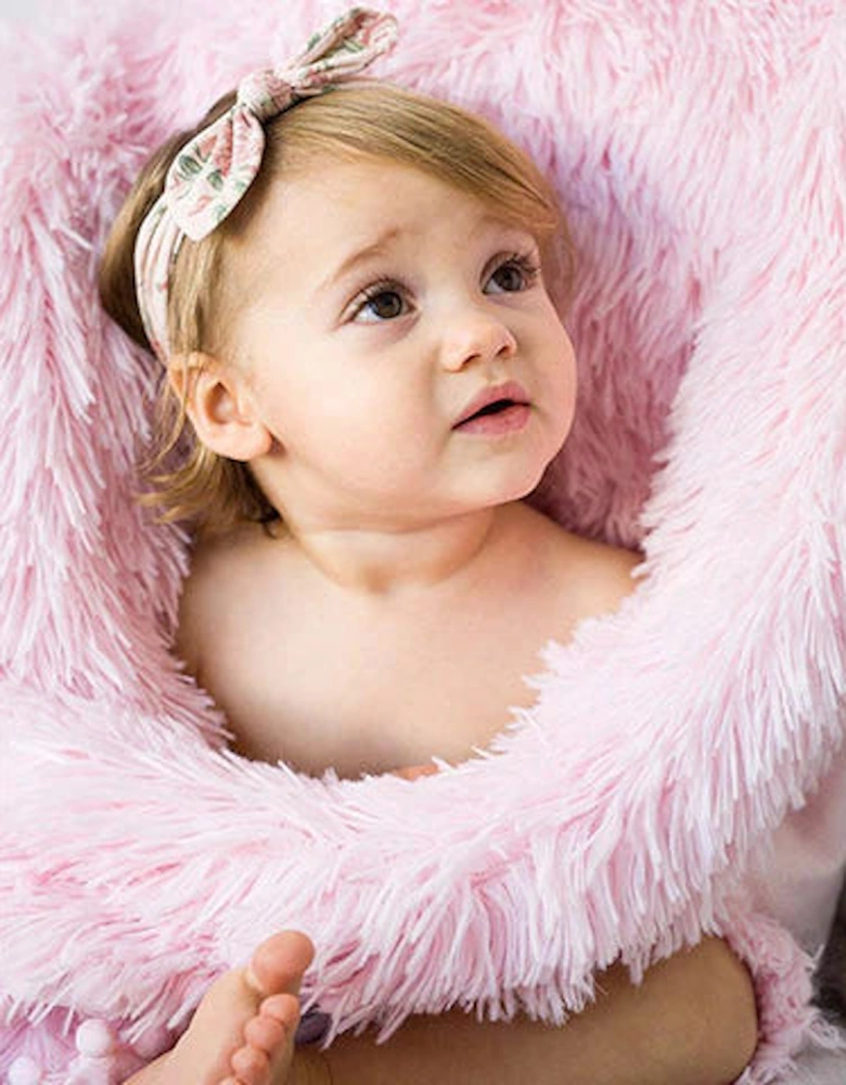 Fluffy Baby Blanket - Blush Pink - Koochicoo™?