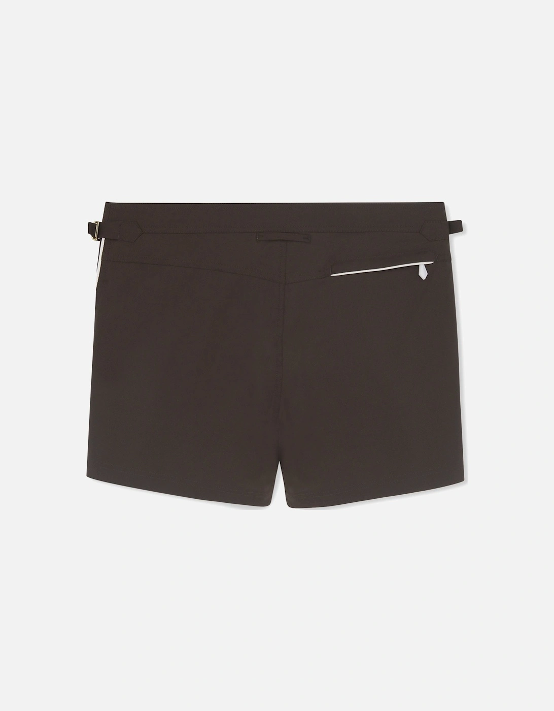 Poplin Piping Swimshorts Brown