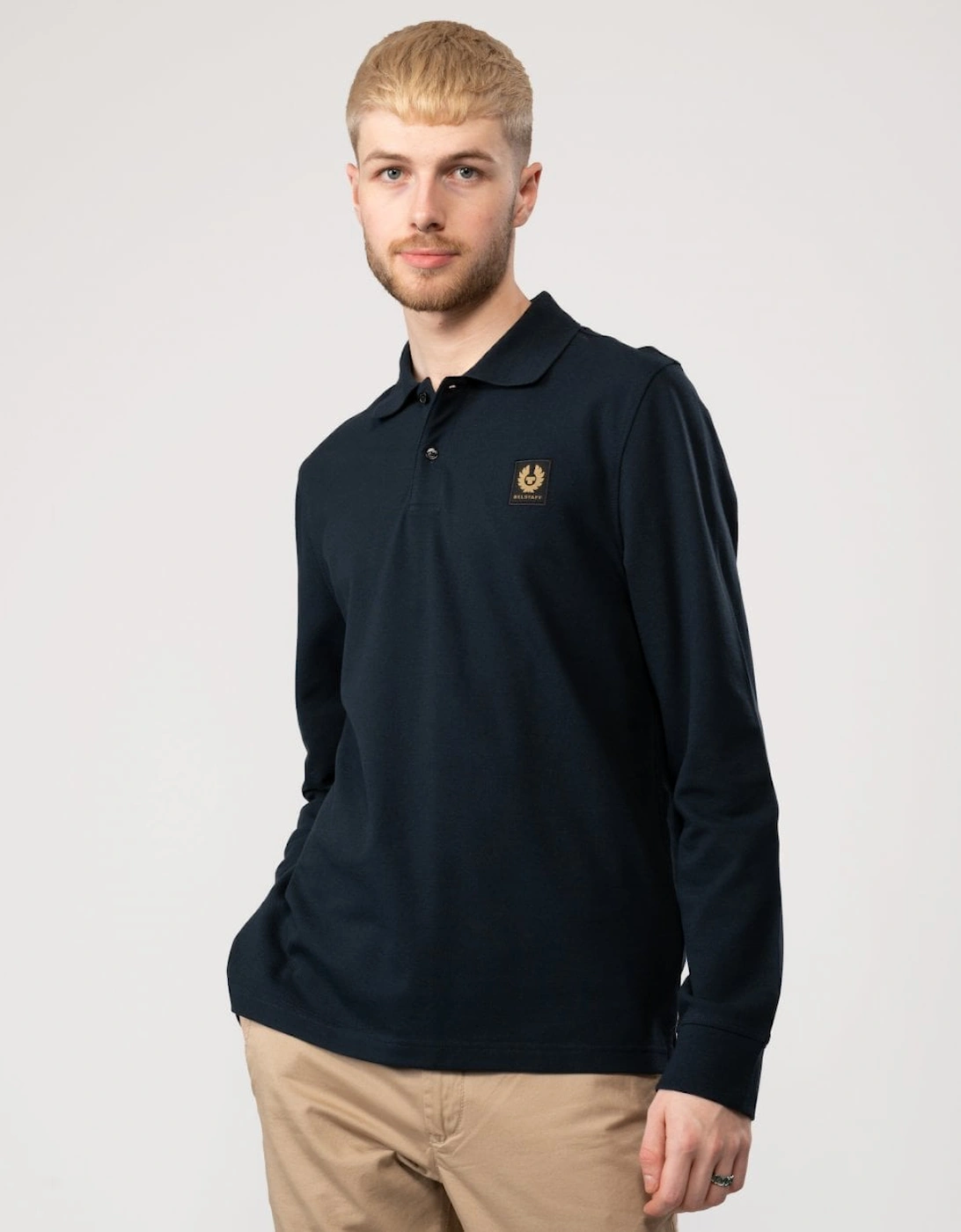 Long Sleeved Mens Essentials Polo, 5 of 4