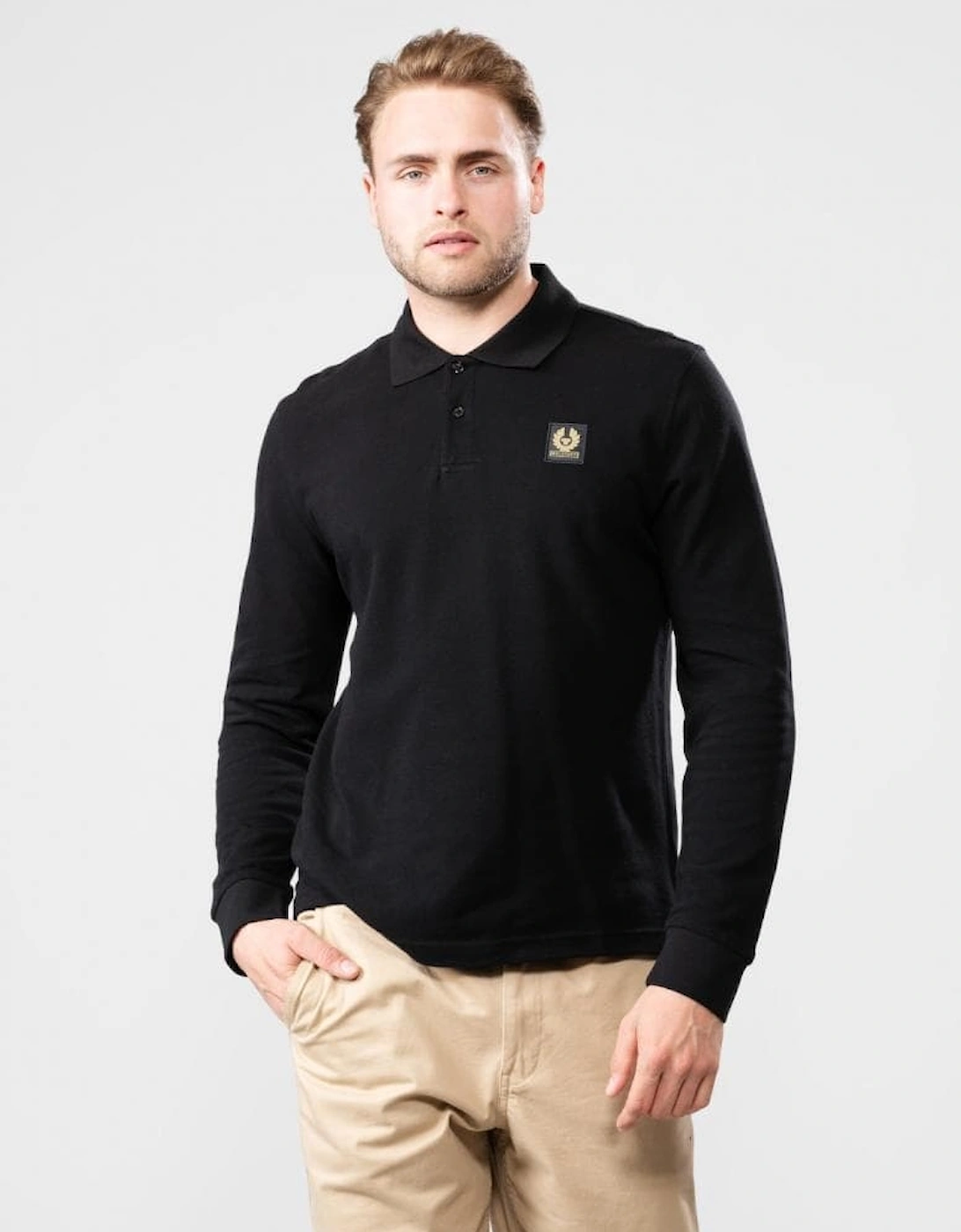 Long Sleeved Mens Essentials Polo, 5 of 4