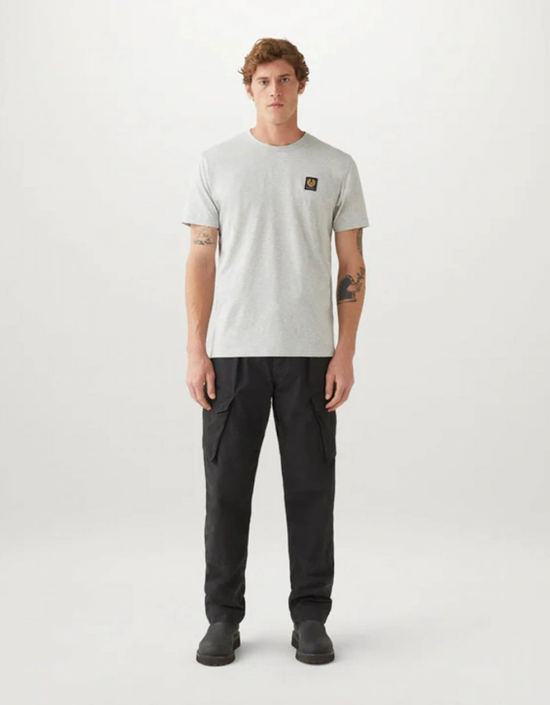 Short Sleeved Mens Logo Patch T-Shirt, 5 of 4