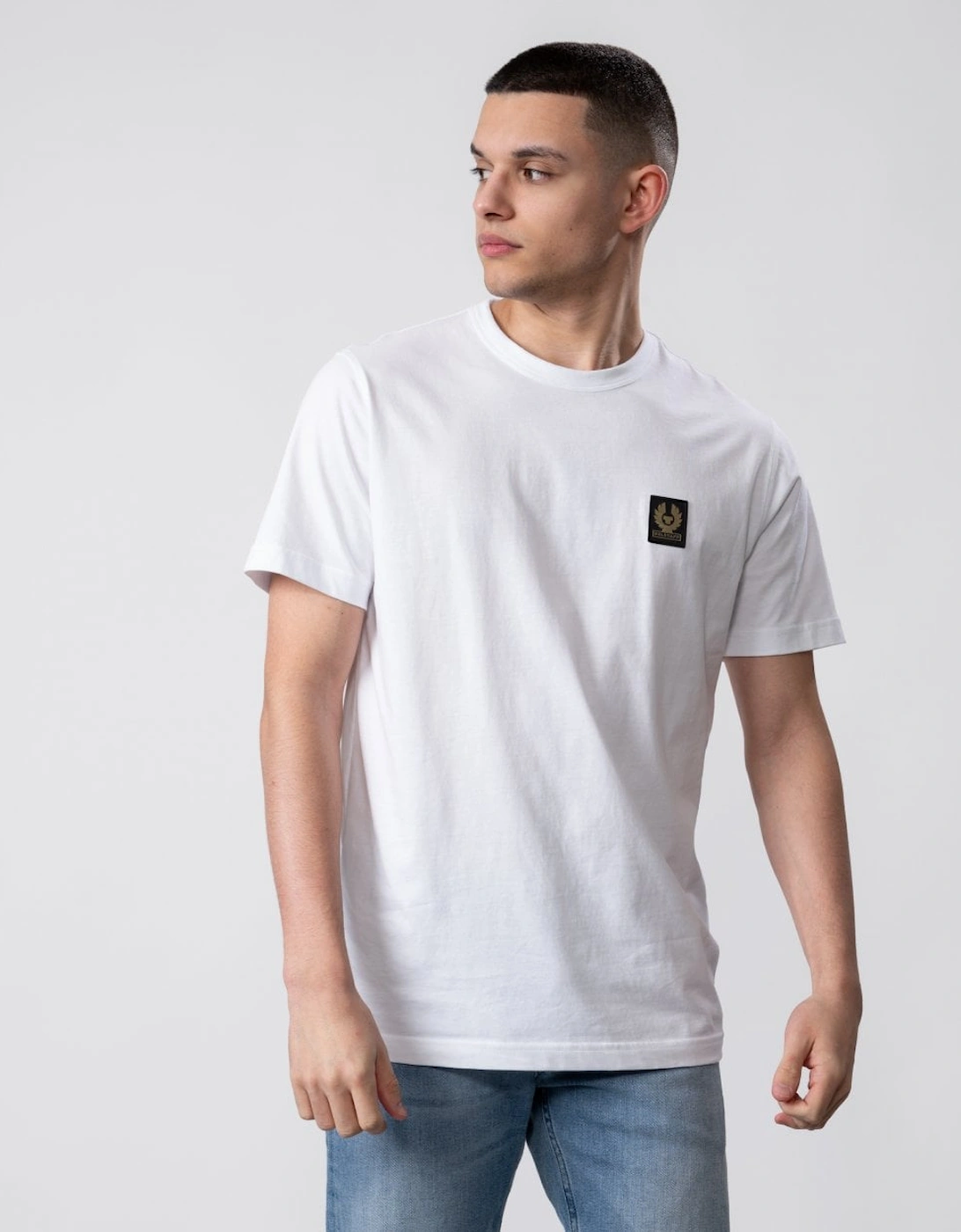 Short Sleeved Mens Logo Patch T-Shirt, 7 of 6