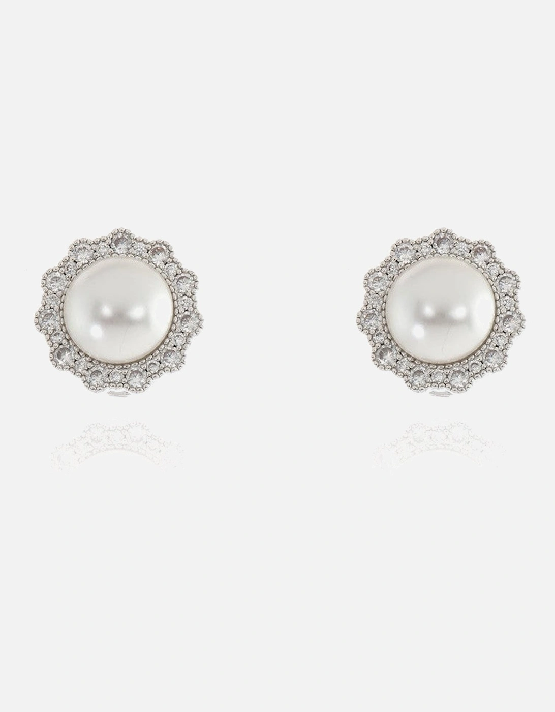 Florantine Pearl Silver Clip on Earrings, 7 of 6