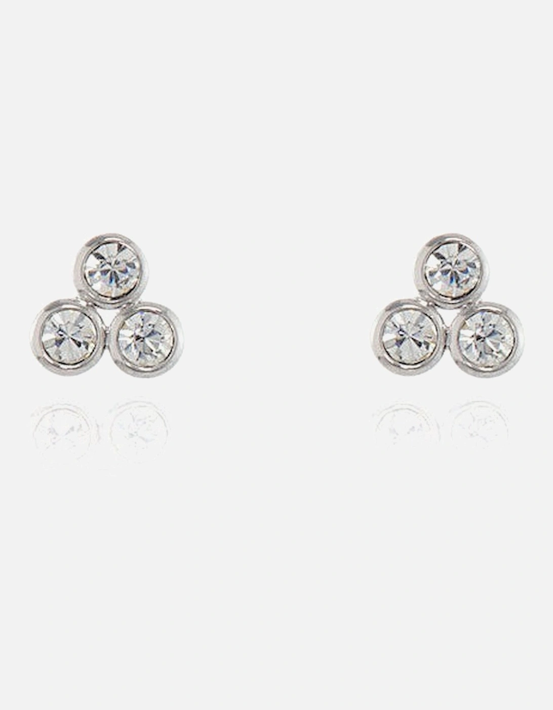 Cachet Trinity earrings plated in Rhodium, 4 of 3