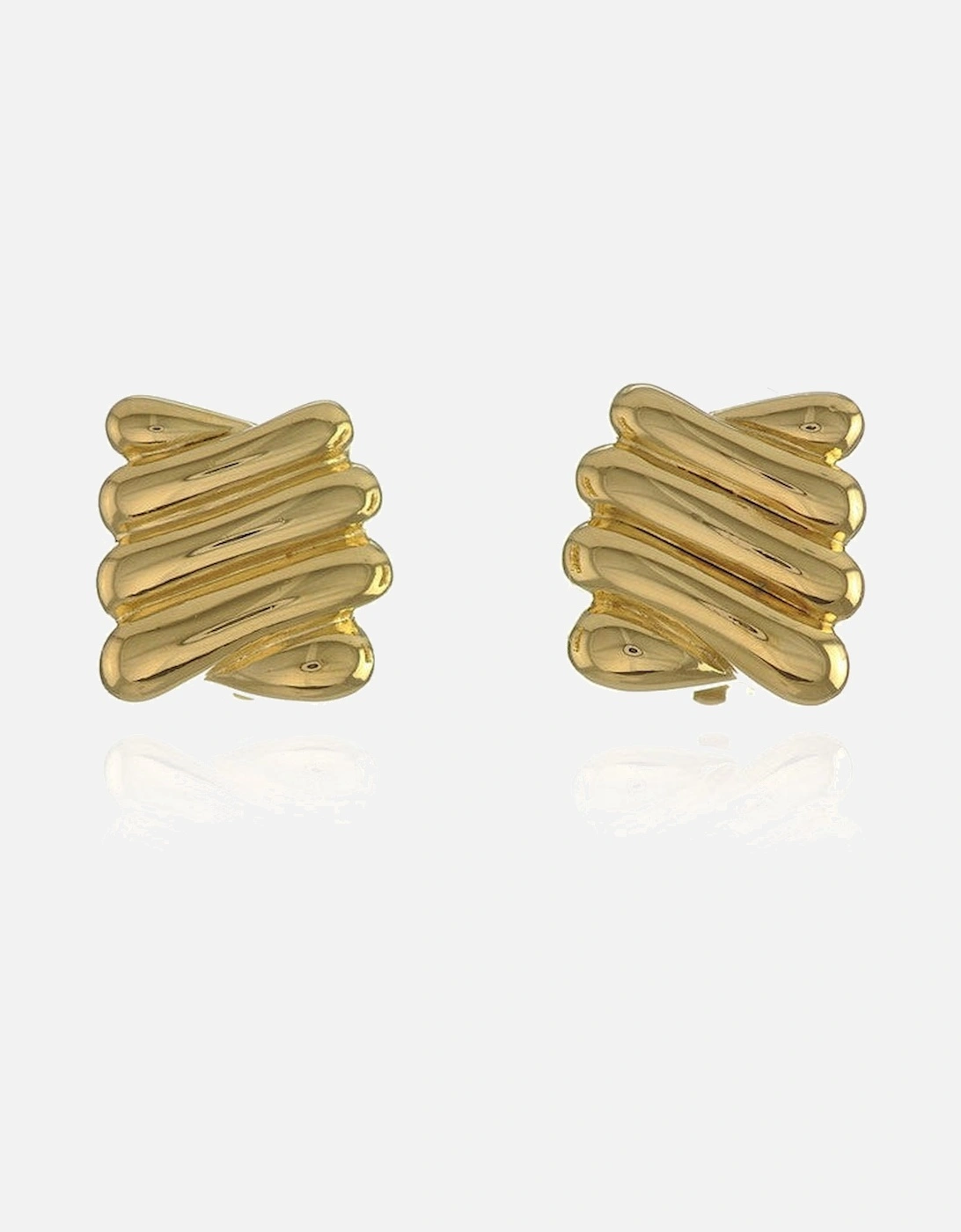 Cachet Safara Clip On Earrings 18ct Gold Plated, 4 of 3