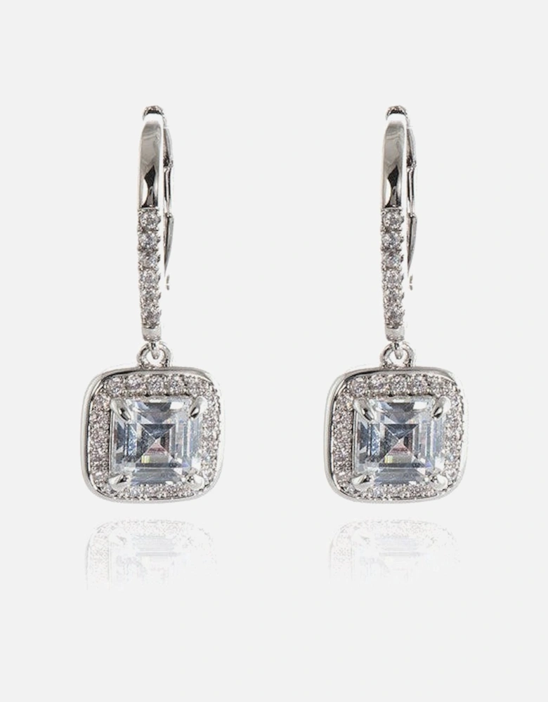 Cachet Idola Earrings CZ Platinum Plated