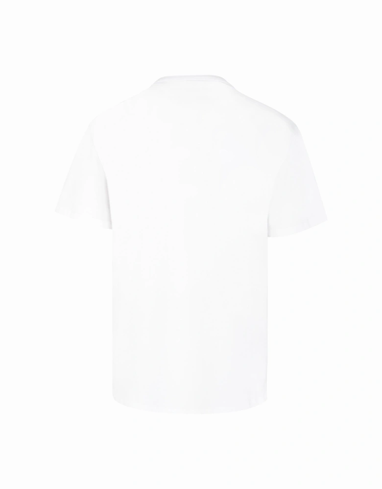 Metallic Skull Print T-shirt White