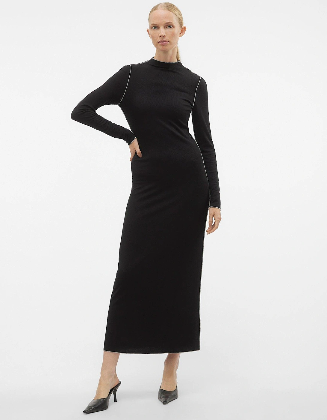 Snipa Long Sleeve Dress - Black, 7 of 6