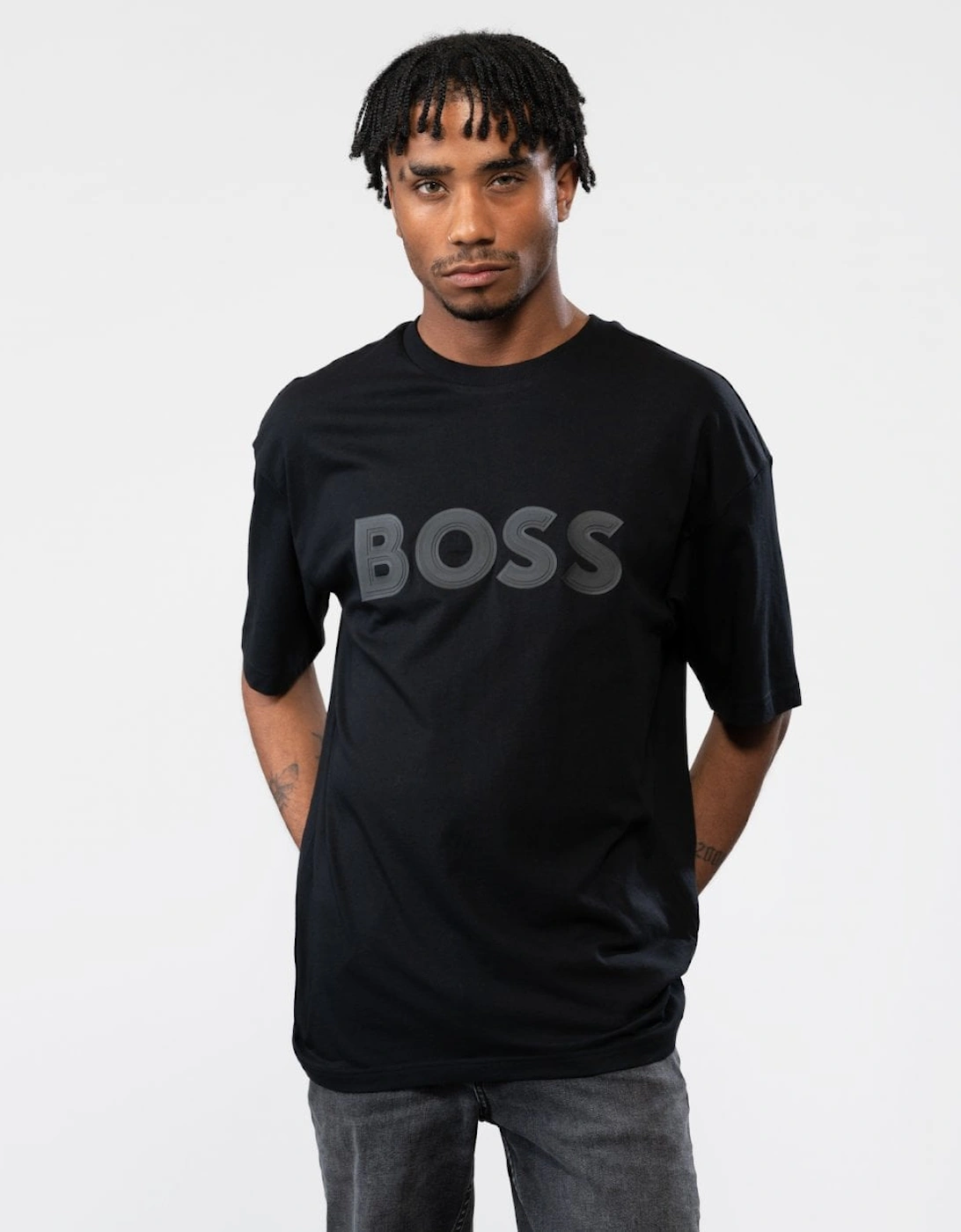 BOSS Green Lotus Mens T-Shirt, 5 of 4