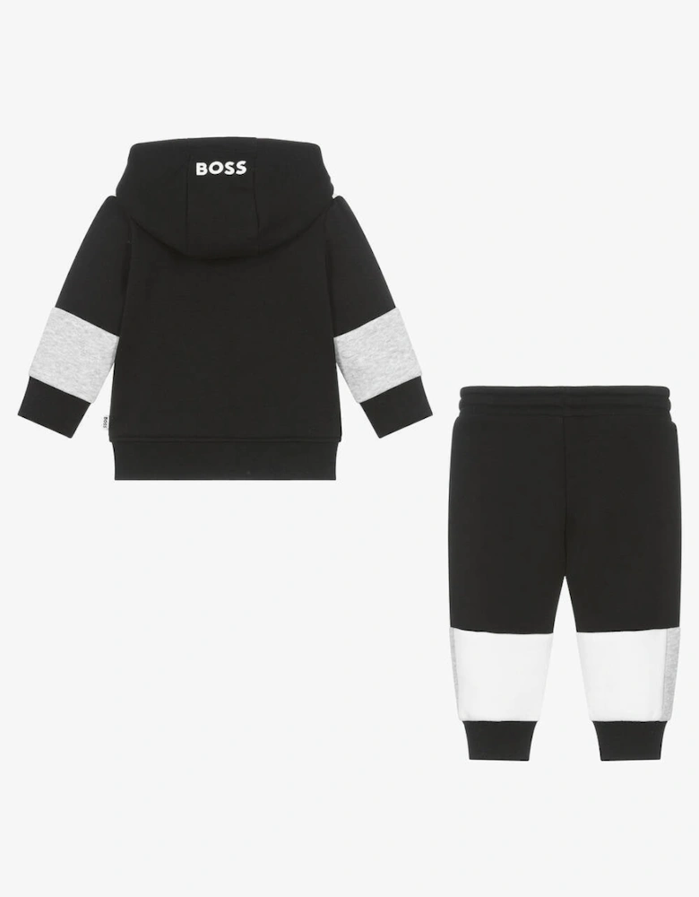 Baby/Toddler Black Hooded Tracksuit