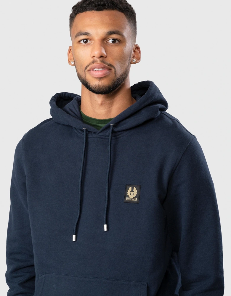 Mens Pullover Logo Patch Hoodie