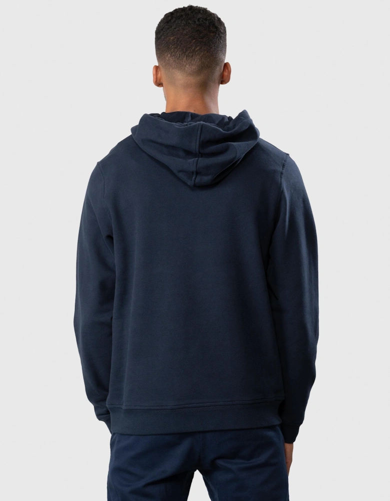 Mens Pullover Logo Patch Hoodie
