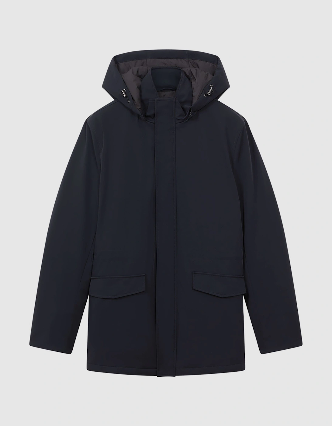 Water Repellent Removable Hooded Coat, 2 of 1