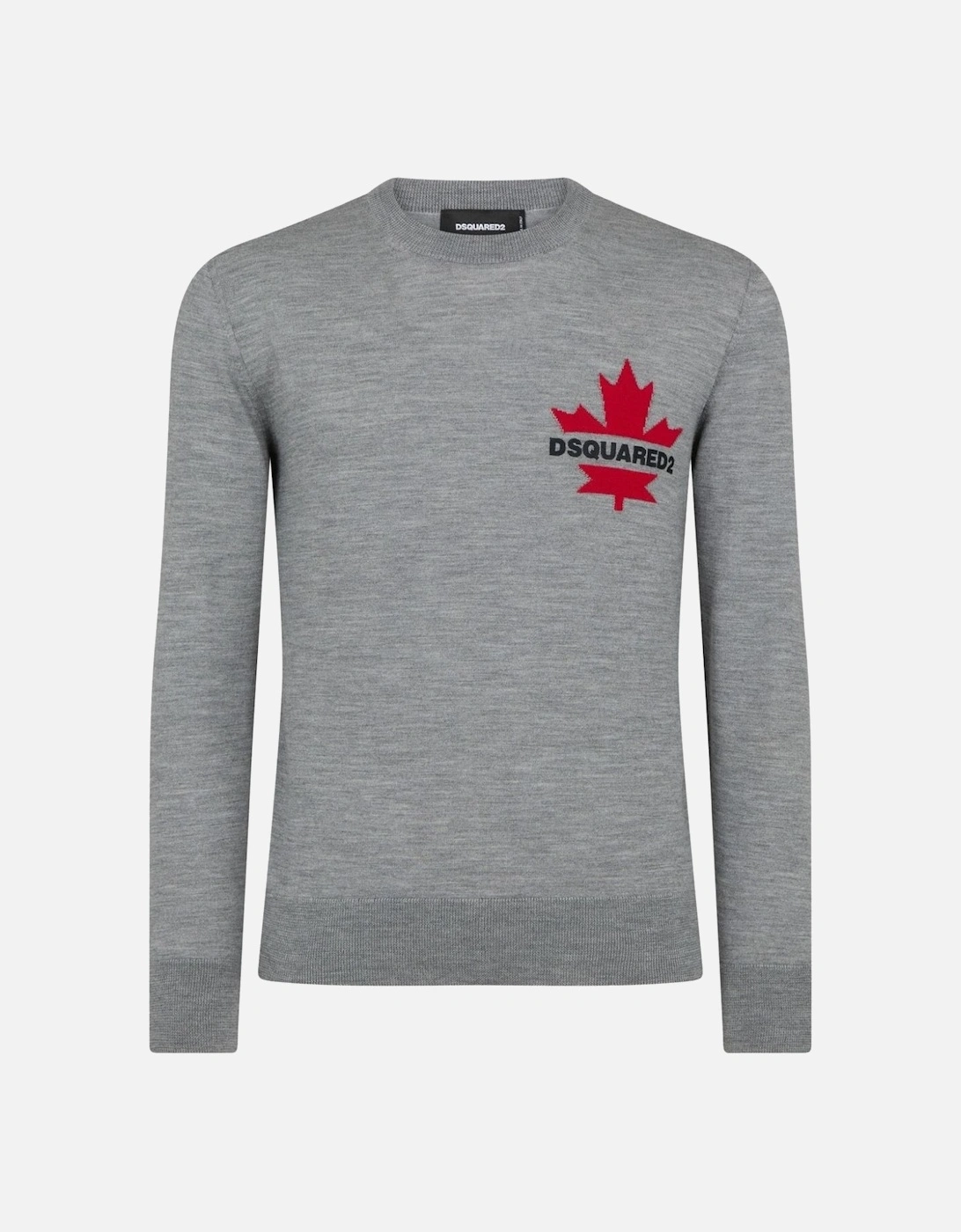 Woven Maple Leaf Sweater Grey, 3 of 2