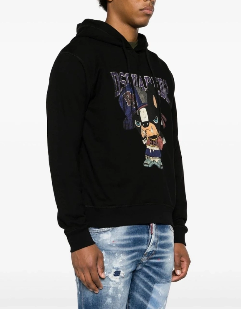 D2 Dog Pullover Hoodie Black