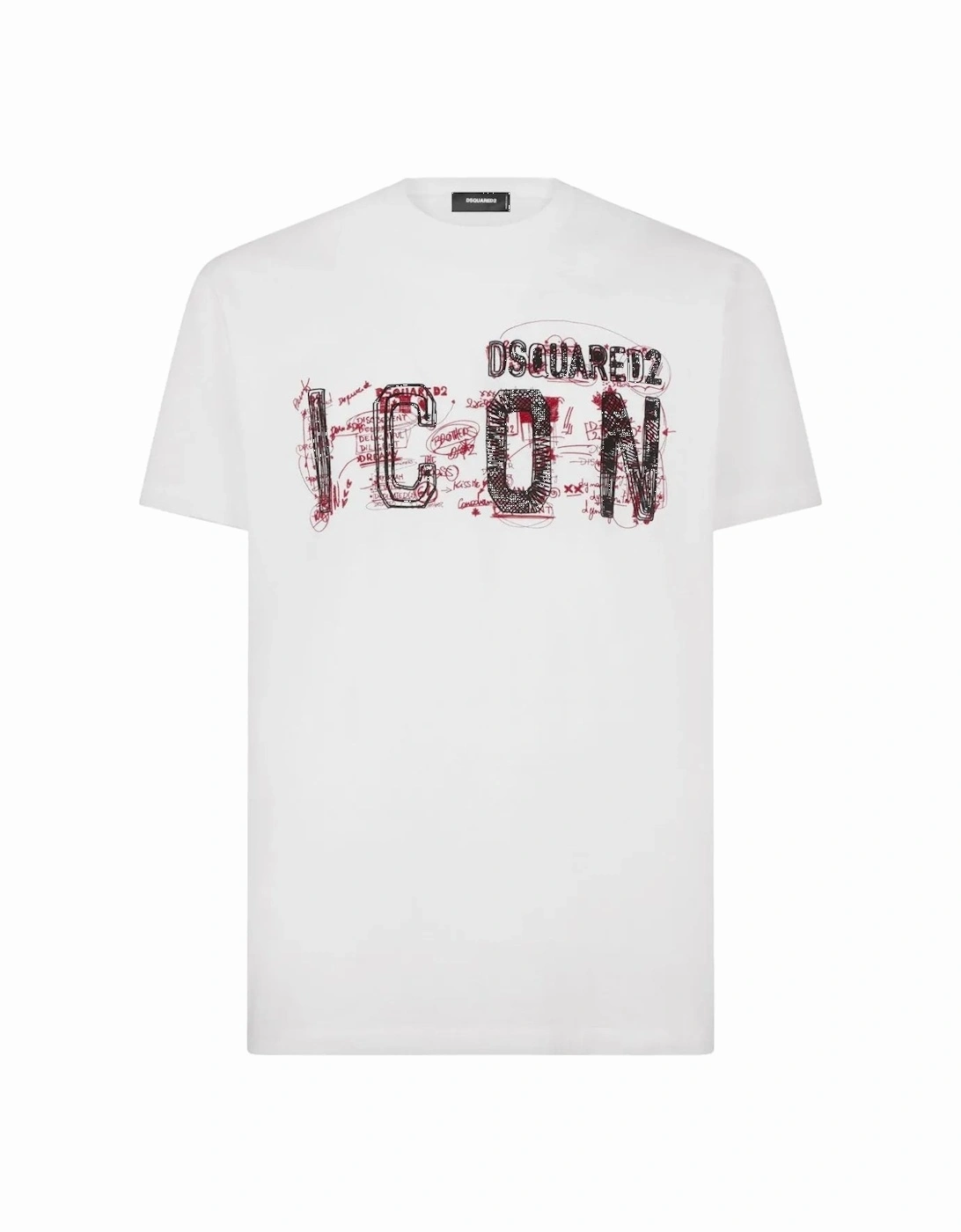Icon Scribble Cool Fit T-shirt White, 3 of 2
