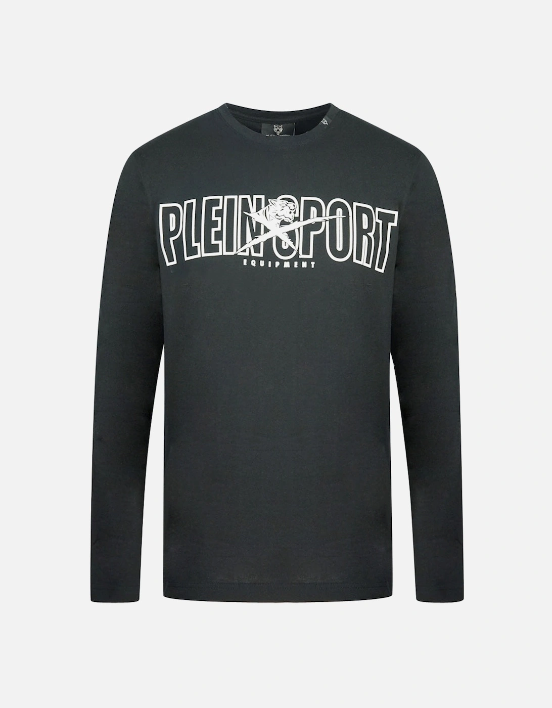 Plein Sport Bold Branded Logo Black Long Sleeved T-Shirt