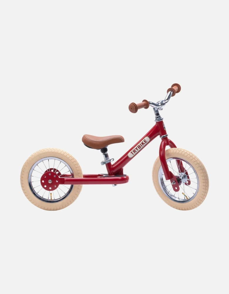 - Steel 2 In 1 Balance Trike - Vintage Red