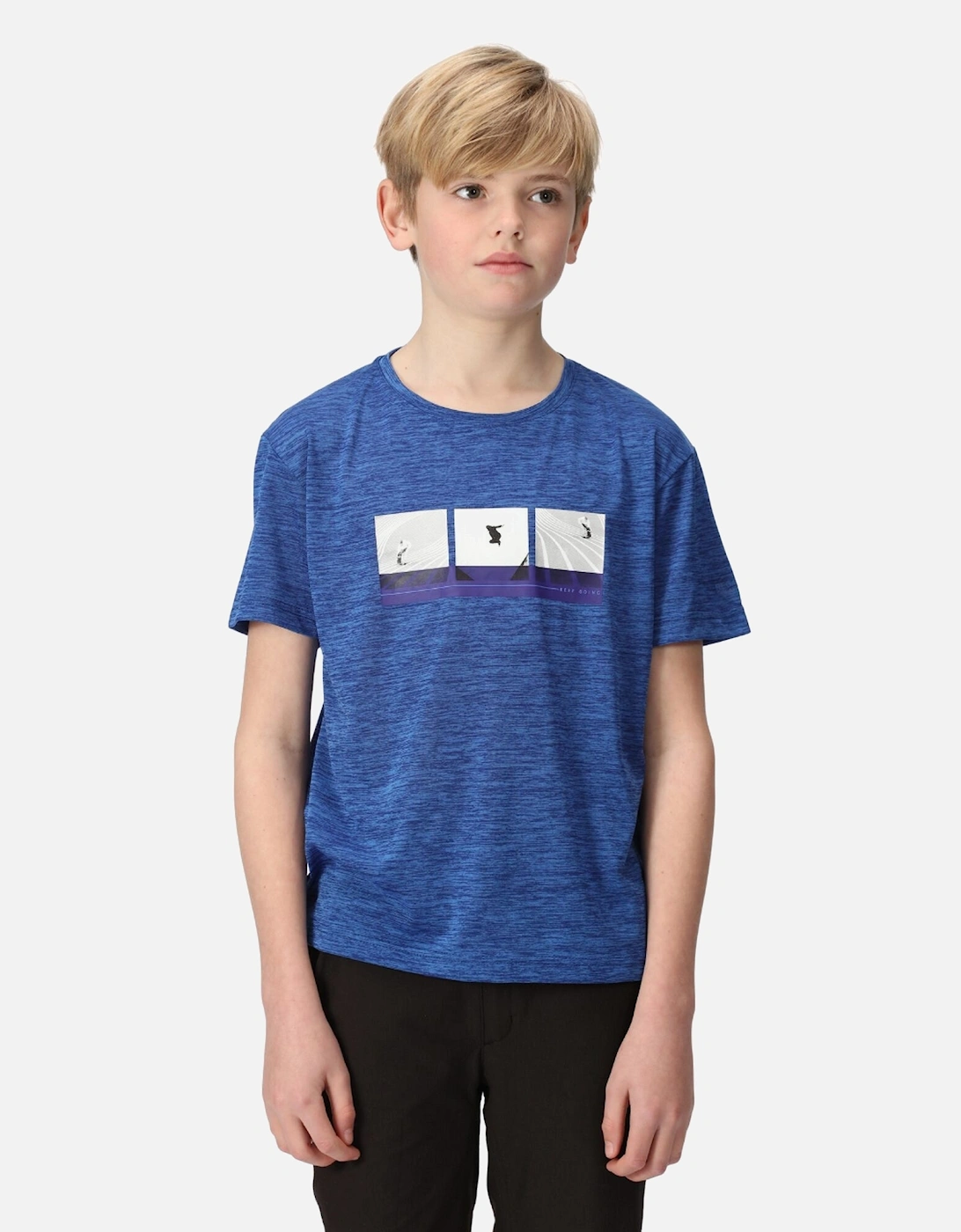 Childrens/Kids Findley Graphic Print Marl T-Shirt