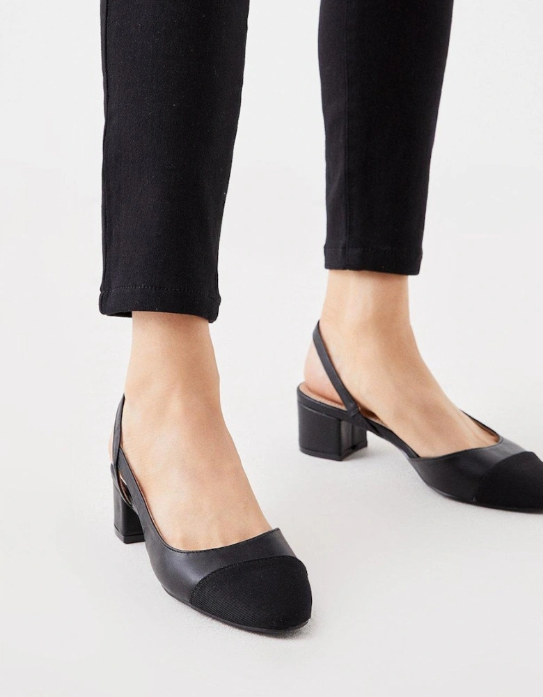 Womens/Ladies Esme Contrast Sling Back Court Shoes
