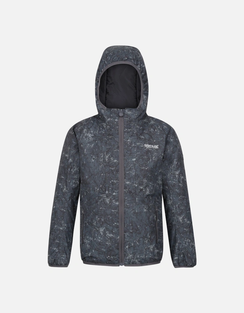 Childrens/Kids Volcanics VII Terrain Print Reflective Waterproof Jacket