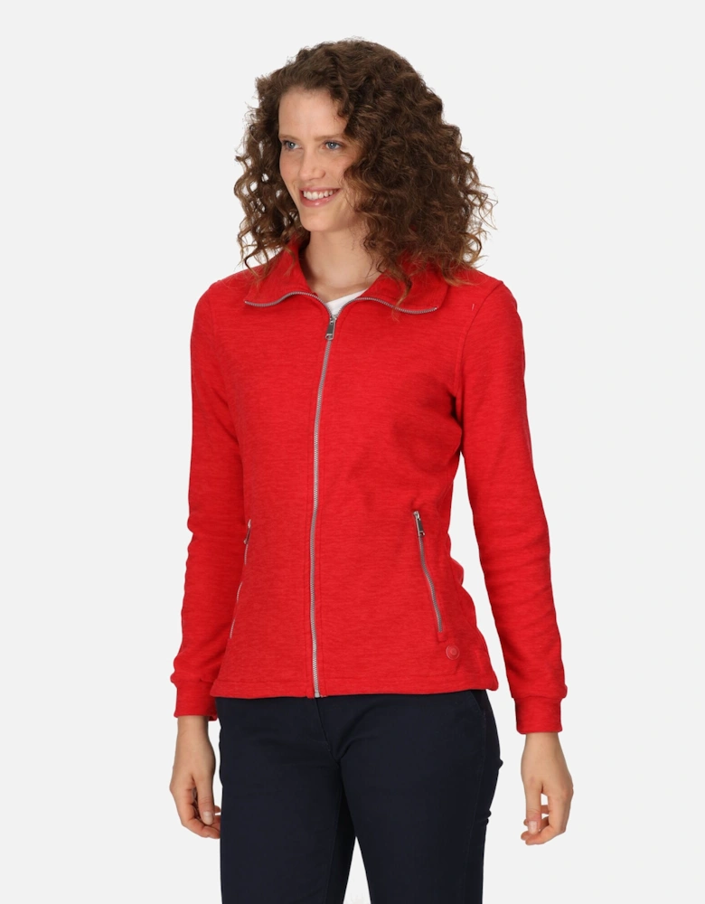 Womens/Ladies Azaelia Marl Full Zip Fleece Jacket