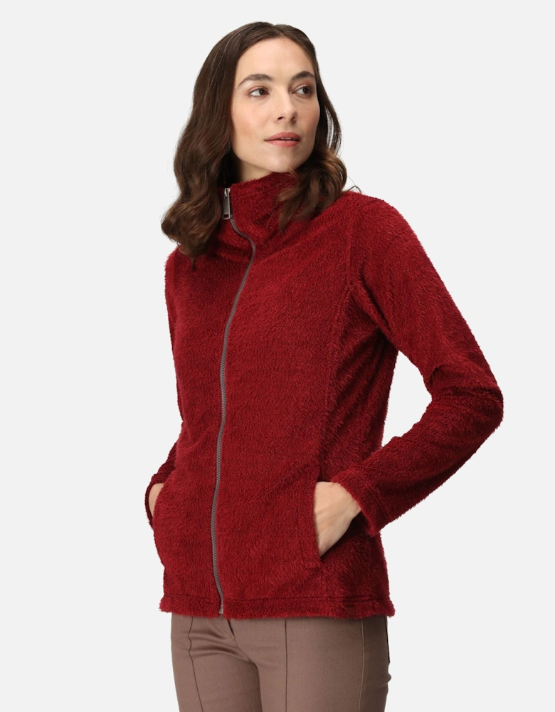 Womens/Ladies Heloise Eyelash Fleece Full Zip Fleece Jacket