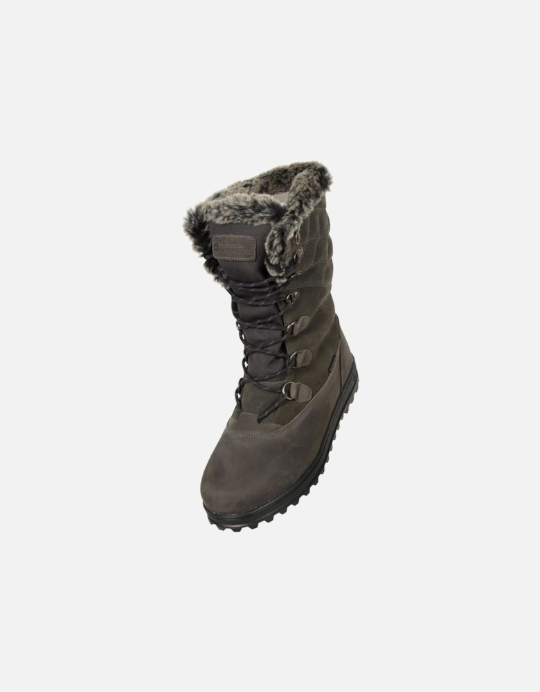 Womens/Ladies Vostok Leather Snow Boots