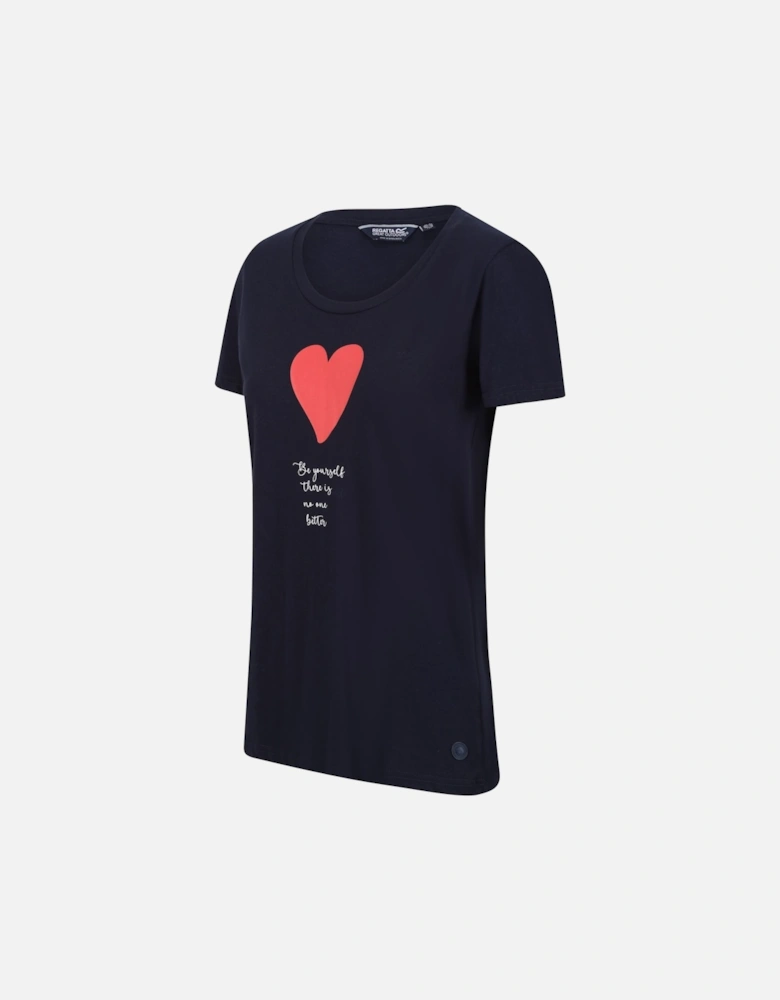 Womens/Ladies Filandra VII Heart T-Shirt