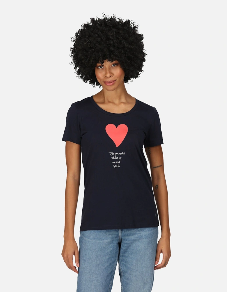 Womens/Ladies Filandra VII Heart T-Shirt